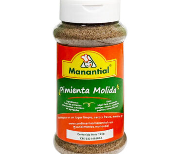 FRASCO PIMIENTA MOLIDA MANANTIAL 125G