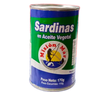 SARDINA MISION MAR A/VEGETAL 170G