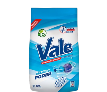 DETERGENTE VALE MAX. PODER 400G