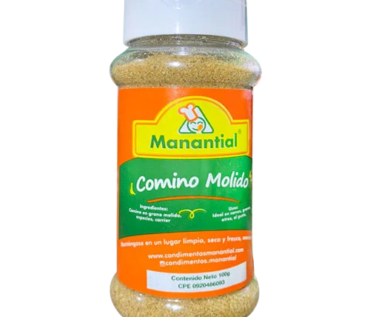 FRASCO COMINO MOLIDO MANANTIAL 100G