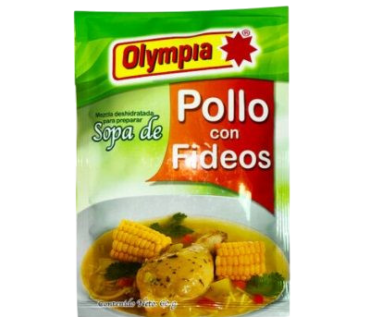 SOPA DE POLLO FIDEOS OLYMPIA 60G