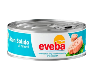 ATUN EVEBA SOLIDO NATURAL 170G 1X24