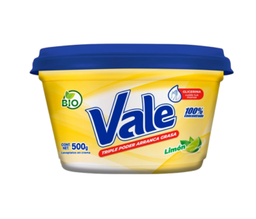LAVAPLATO CREMA VALE LIMON 500G