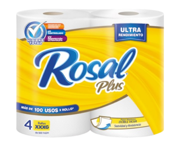 PAPEL HIG. ROSAL 600H 4ROLLOS